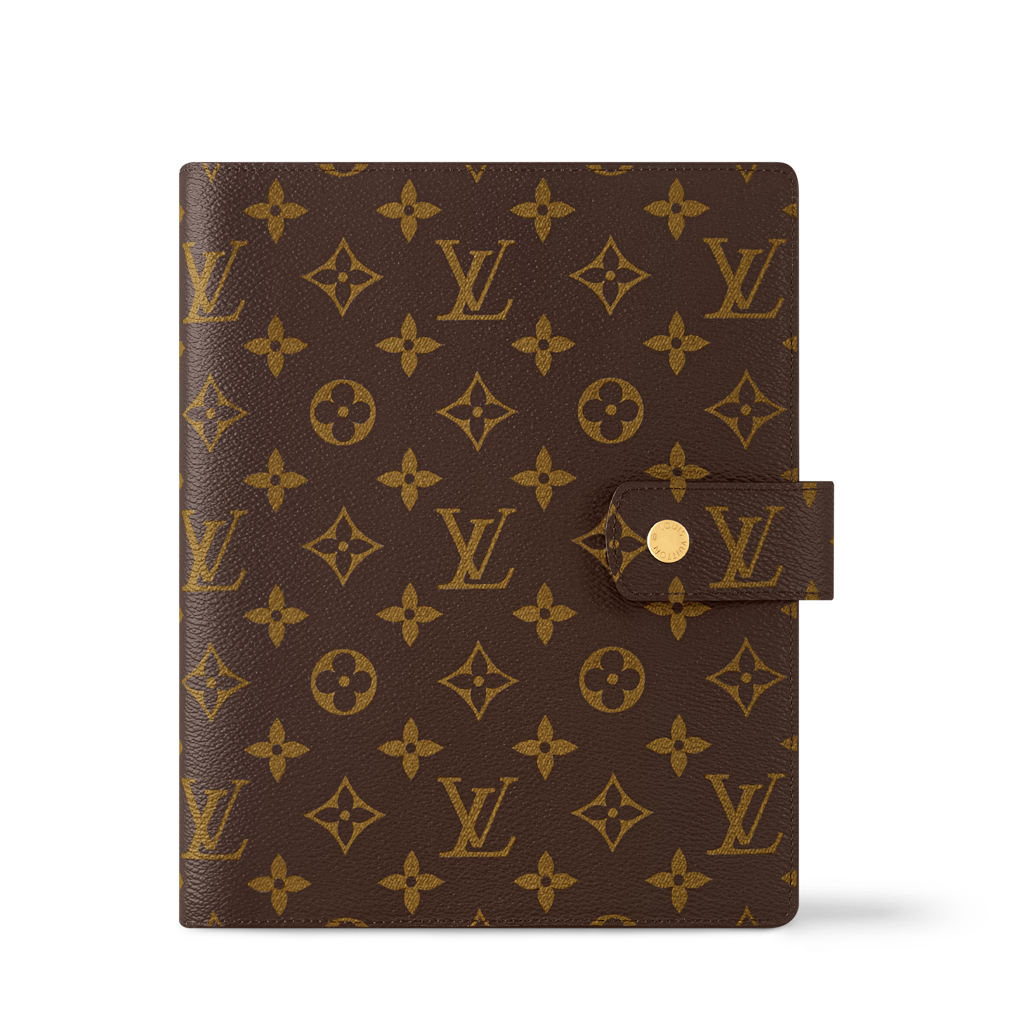 Large Ring Agenda Cover Monogram - Personalisation Leather Goods